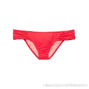 Victoria's Secret Ruched Side Swim Bikini Bottom Coral Pink B073TJVG8C